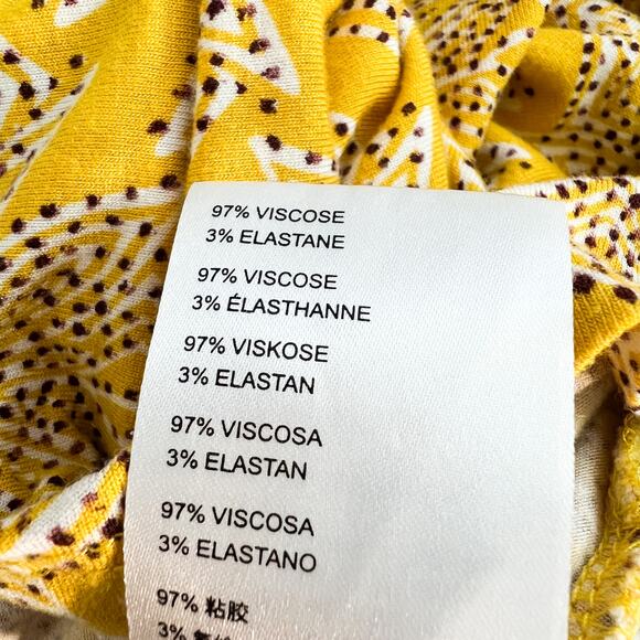 Maeve Fete Dress Womens S Midi Anthropologie Spring Floral Stretch Cinch Waist - Picture 7 of 8